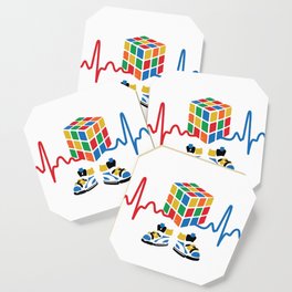 Heartbeat rubik cube / cube lover / cube game Coaster