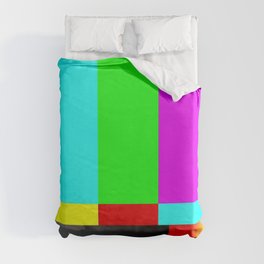 SMPTE Television TV Color Bars Duvet Cover