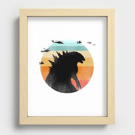 Godzilla Recessed Framed Print