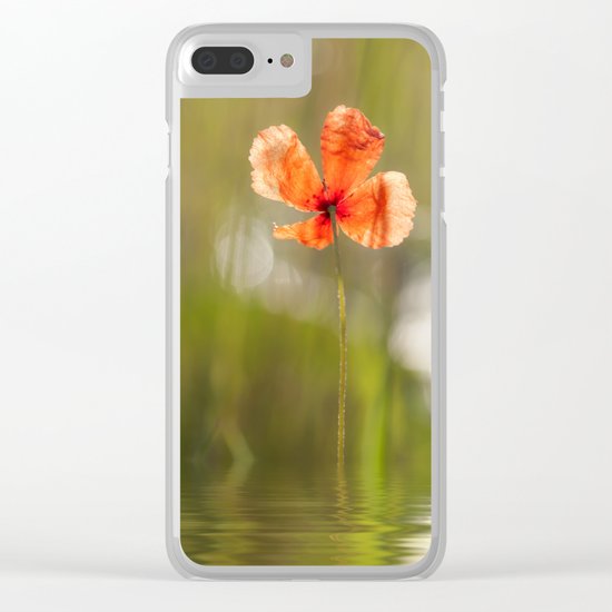 Swimming Poppyblossom Poppy Poppies Clear iPhone Case