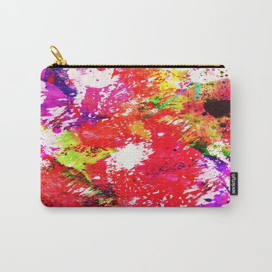 Expression Of Colour - Abstract Painting In Rainbow Colours Carry-All Pouch