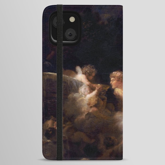 The Fountain of Love 1785 Jean-Honoré Fragonard iPhone Wallet Case