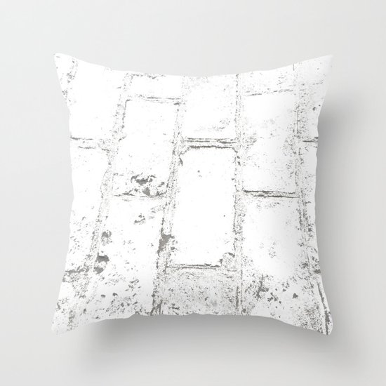 Snowy Road Throw Pillow