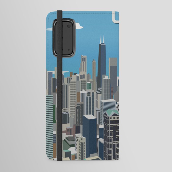 Chicago Cityscape Android Wallet Case
