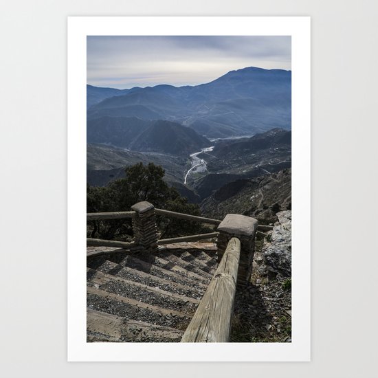 A view to the valley Art Print
