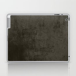 Dark brown rustic concrete Laptop & iPad Skin