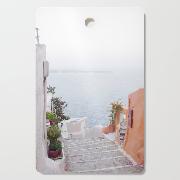 Dreamy Santorini Oia #2 #wall #art #society6 Cutting Board
