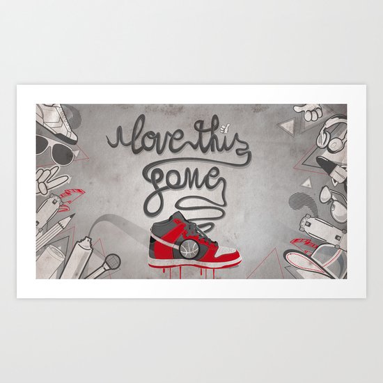 i love this game Art Print