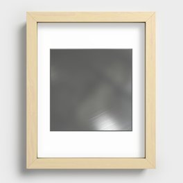 Silver Grey Recessed Framed Print