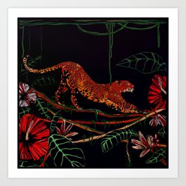 Jungle Cat, Leopard Art Print