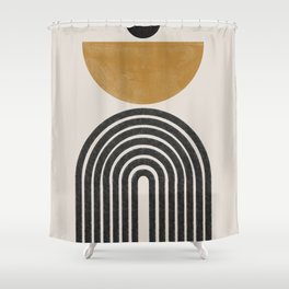 Mid Century Modern Graphic Shower Curtain