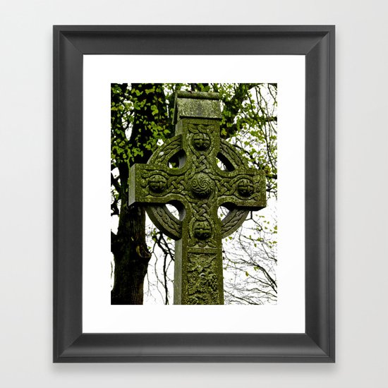 Celtic Cross at Monasterboice Framed Art Print