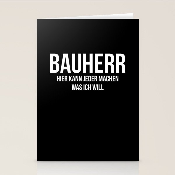 lustiges Bauherr Richtfest Design witziger Spruch Stationery Cards by