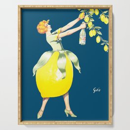 Vintage  Advertising Poster - Geo Spa Citron, 1925 Serving Tray