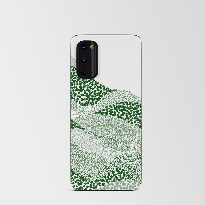 Abstract Green Dots Android Card Case