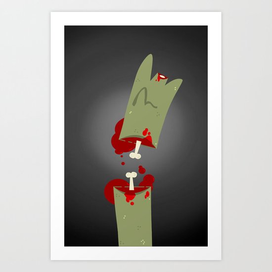 Lefty Zombie Art Print