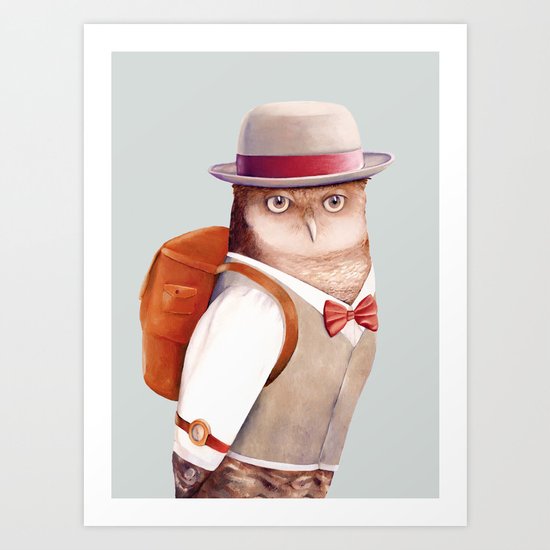 Owl Art Print