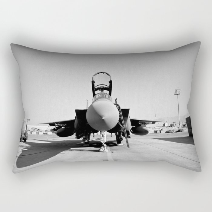 Cool Airforce Aircraft Black and White Photo Pic - USA Rectangular Pillow