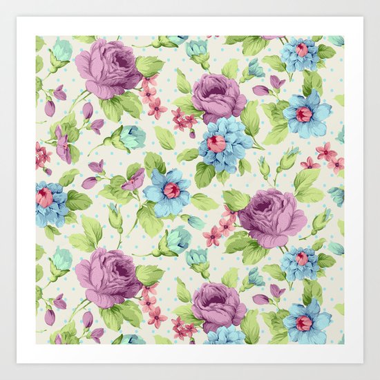 Hopeless Romantic - cream version Art Print