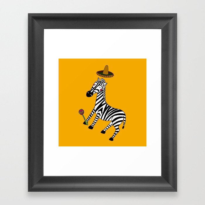 zebra Framed Art Print