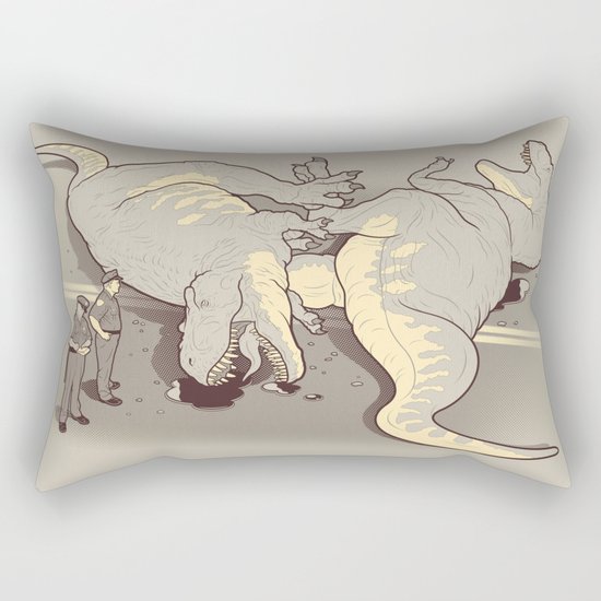 Tyrannosaurus Wrecks Rectangular Pillow