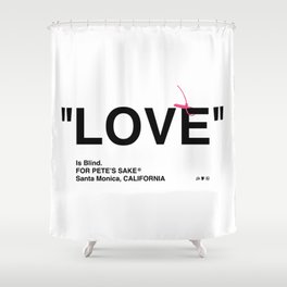 "LOVE" Shower Curtain