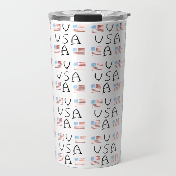 Flag of Usa 7- america,us,united states,american,spangled,star and strips Travel Mug