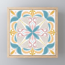 Pastel Mandala Framed Mini Art Print
