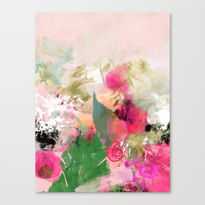 pink summer wind Canvas Print