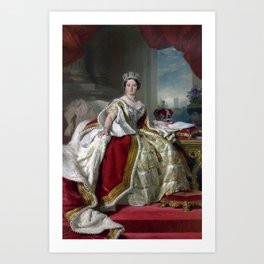 Queen Victoria - Franz Xaver Winterhalter 1859 Art Print