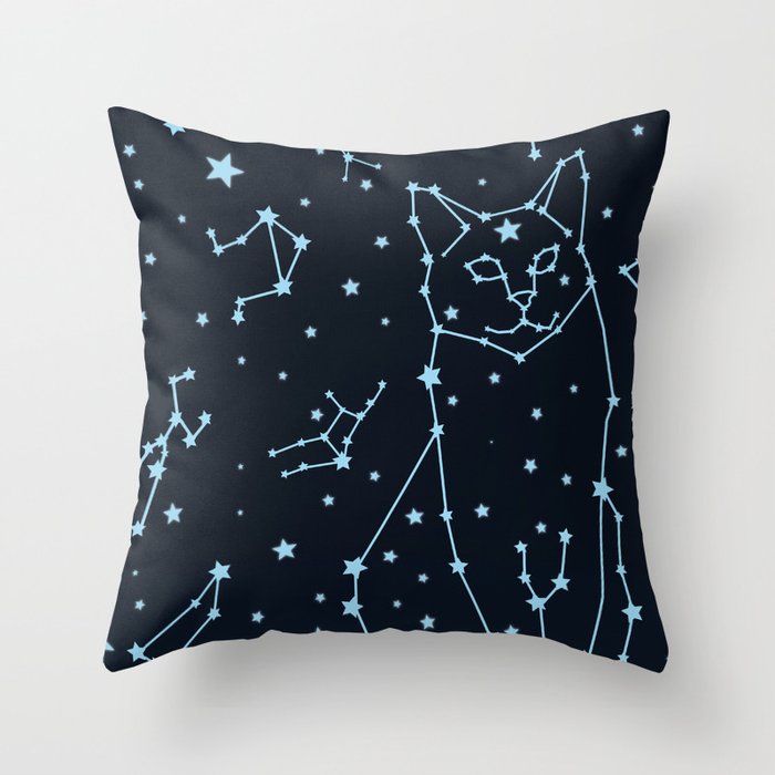 Starcat Throw Pillow