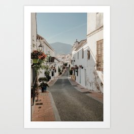 Couple walking the street of Estepona | Spain City Urban Cityscape Photo | Photography Art Print Art Print