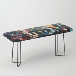 Graffiti Abstract Art Spray Paint Bench