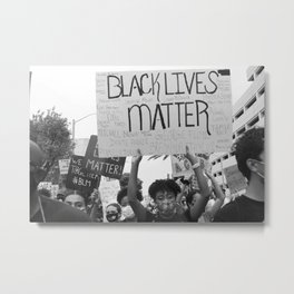 BLACK LIVES MATTER (10% Donation to ACLU) Metal Print