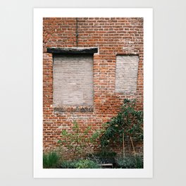 Red brick wall with apple tree | The Netherlands | Travel & Street Photography | Fine Art Photo Print Art Print