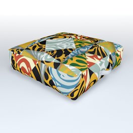 Colorful Quilt Outdoor Floor Cushion