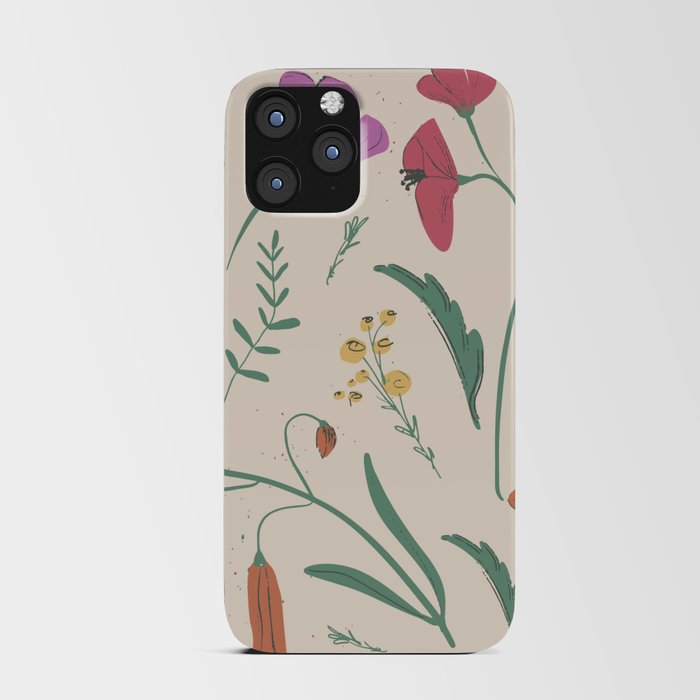 Wild Spring Flowers iPhone Card Case