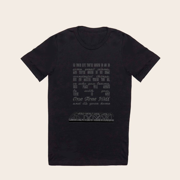 Graphic T Shirt Graphic T Shirt There Is Only One Tree Hill by Seeleybooth Black Medium Classic T shirts Full Front Graphic Society6
