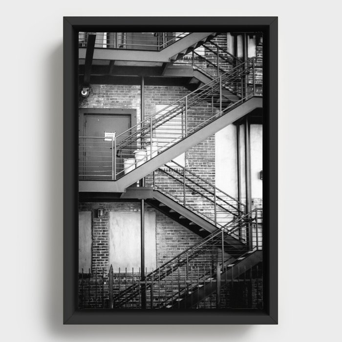 Steelway (BW) Framed Canvas