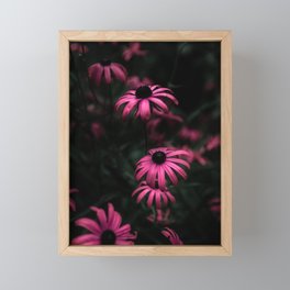 Pink flowers Framed Mini Art Print