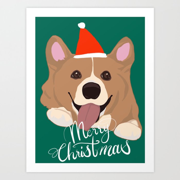 Corgi hot sale christmas leggings
