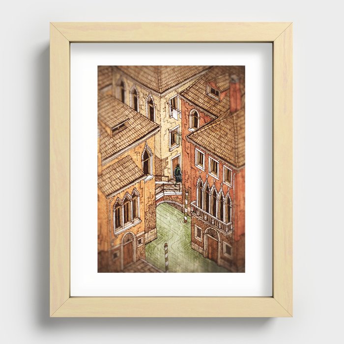 One day in Venice Recessed Framed Print