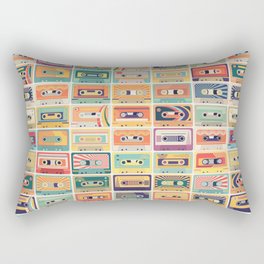 Retro 90s Mixtapes Rectangular Pillow