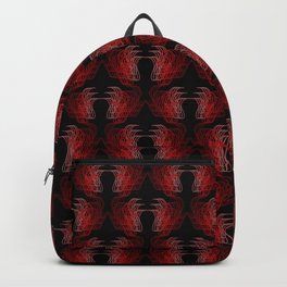 Defined Backpack | Artwork, Vevtor, Red, Graphicdesign, Vectorpattern, Digital, Lightred, Bold, Black, Vector 