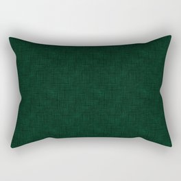 Textured dark green, solid green, dark green. Rectangular Pillow