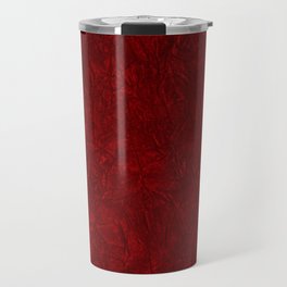 Red Crushed Velvet Travel Mug
