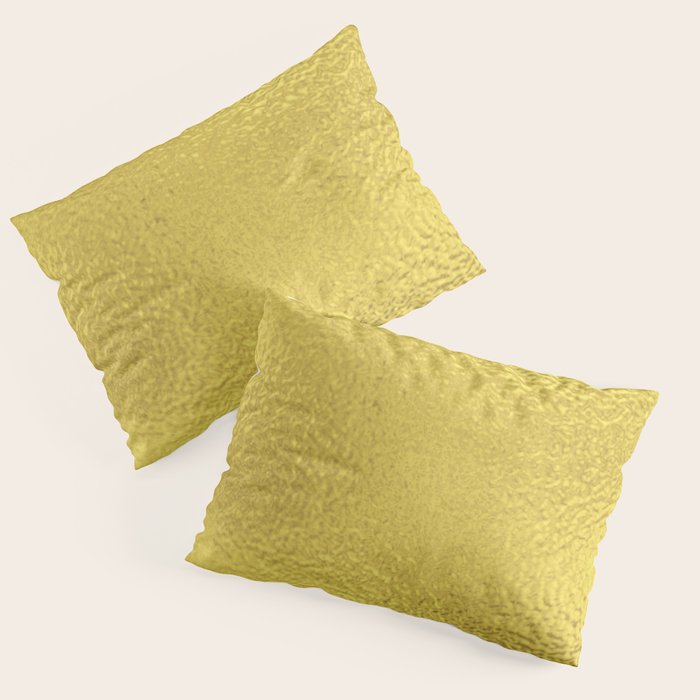 Simply Metallic in Yellow Gold Pillow Sham by Simple Luxe by Nature