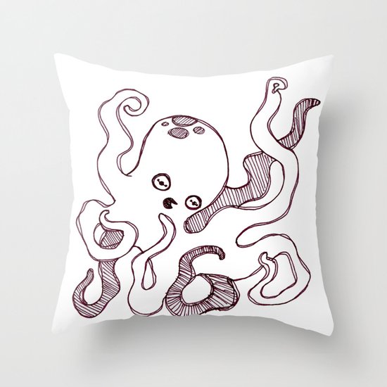 Octopus Throw Pillow