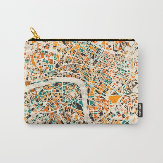 London Mosaic Map #4 Carry-All Pouch