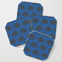 Forget Deco, fans and forget me nots, dark Coaster